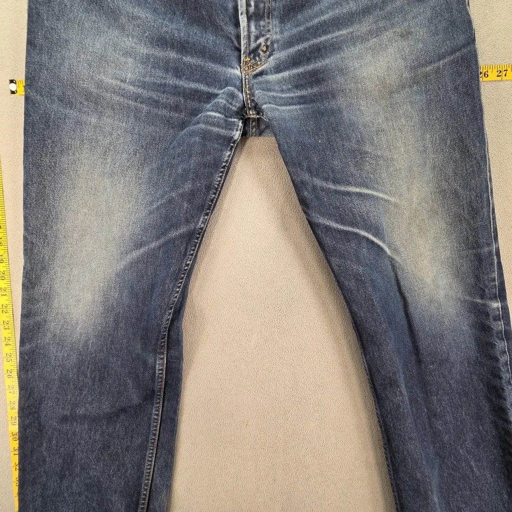 VTG Levis 501 Jeans Mens Blue Med Wash Regular Straight Zip‎ Made USA Fits 34x29